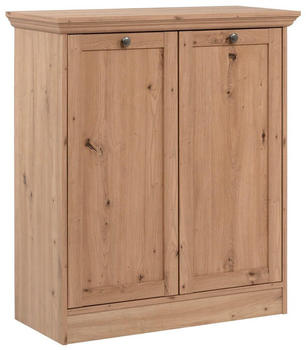 Livetastic Kommode Eiche Artisan Metall 2 Fächer 80x90x35 cm