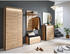 Voleo Garderobenpaneel Garderobe Schwarz Eiche Artisan 88x156x32 cm