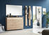 Voleo Garderobenpaneel Garderobe Schwarz Eiche Artisan 88x156x32 cm