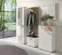 Mid.you Garderobenschrank Jakob Weiß Eiche Artisan 4 Fächer 49x196x30 cm