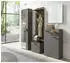 Mid.you Garderobenschrank Jakob Anthrazit Alteiche 4 Fächer 49x196x30 cm