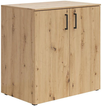 CarryHome Kommode Eiche Artisan 2 Fächer 80x83x52 cm