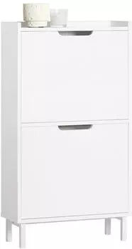 SoBuy FSR151-W 50x91x19cm mit 2 Klappen