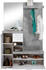 Mid.you Garderobe Grau Weiß 120x196x35 cm
