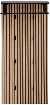Lomado Garderobenpaneel 110,6x50x20,9 cm schwarz/braun