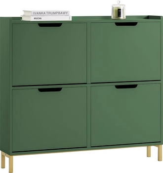 SoBuy Schuhkipper dunkelgrün 100x90x19cm FSR100-SY
