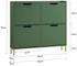 SoBuy Schuhkipper dunkelgrün 100x90x19cm FSR100-SY