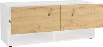 Mid.you Garderobenbank Eiche Artisan 2 Schubladen 110x46x41 cm Pefc abwischbar