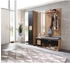 XORA Garderobe Schwarz Eiche Artisan 3-teilig 206x195x38 cm