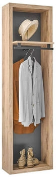 CarryHome Garderobenpaneel Anthrazit Eiche 51x178x35 cm