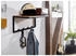 Mid.you Wandgarderobe Akazie Metall Akazie massiv 70x27x30 cm