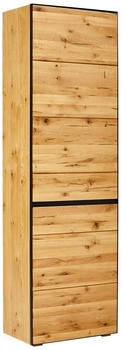Linea Natura Garderobenschrank Anthrazit Wildeiche furniert 2 Fächer 60x200x38 cm (182004607)