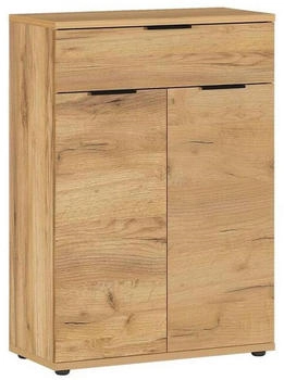 Germania Schuhschrank Eiche 4 Fächer 1 Schubladen 75x108x37 cm