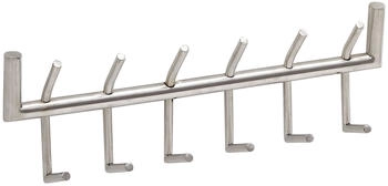 Mid.you Wandgarderobe Silber Metall 60x19x10 cm