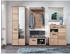 Linea Natura Garderobenschrank Eiche Artisan Wildeiche massiv 4 Fächer 67.8x203.6x40.5 cm