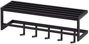 Mid.you Wandgarderobe Schwarz Metall 70x20x20 cm