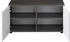 Mid.you Garderobenbank Weiß Silbereichen 1-Sitzer 80x41x35 cm