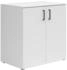 CarryHome Kommode Weiß 2 Fächer 80x83x52 cm