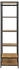 Mid.you Garderobe Schwarz Wildeiche 77x165x45 cm