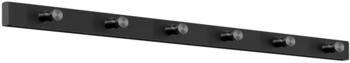 ZACK Garderobenleiste Schwarz Metall 60 cm