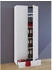 Mid.you Mehrzweckschrank Weiß 4 Fächer 1 Schubladen 70x198x39 cm erweiterbar stehend