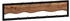 Mid.you Wandgarderobe Braun Schwarz Metall Akazie massiv 80x20x8 cm