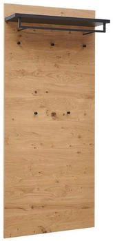 Dieter Knoll Garderobenpaneel Anthrazit Eiche Balkeneiche furniert 80x183x27 cm