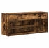 vidaXL Schuhregal Schuhbank Räuchereiche 102x30,5x45 cm Holzwerkstoff