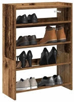 vidaXL Schuhregal Altholz-Optik 60x25x81 cm Holzwerkstoff