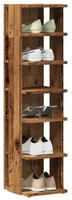 vidaXL Schuhschr&auml;nke 2 Stk. Altholz-Optik 28x27x102 cm Holzwerkstoff