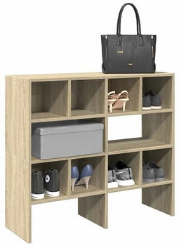 vidaXL Schuhregal Schuhregale Stapelbar Betongrau 60x30x30,5 cm 2-tlg. Betongrau