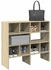 vidaXL Schuhregal Schuhregale Stapelbar Betongrau 60x30x30,5 cm 2-tlg. Betongrau