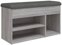 vidaXL Schuhbank Grau Sonoma 82x32x45,5 cm Holzwerkstoff