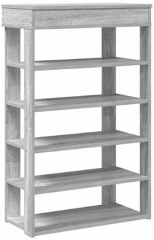 vidaXL Kleiderständer Schuhregal Stapelbar Betongrau 89,5x30x40 cm (1 St) Betongrau