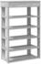 vidaXL Kleiderständer Schuhregal Stapelbar Betongrau 89,5x30x40 cm (1 St) Betongrau