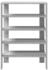 vidaXL Kleiderständer Schuhregal Stapelbar Betongrau 89,5x30x40 cm (1 St) Betongrau