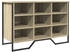 vidaXL Schuhregal Räuchereiche 80x38x78 cm Holzwerkstoff
