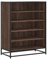 vidaXL Schuhschrank Eichen-Optik 75x38x97,5 cm Holzwerkstoff Metall