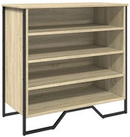 vidaXL Schuhregal Sonoma-Eiche 80x38x78 cm Holzwerkstoff