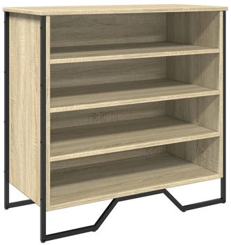 vidaXL Schuhregal Wei&szlig; 80x25x81 cm Holzwerkstoff