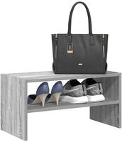 vidaXL Schuhregal Stapelbar Grau Sonoma 60x30x30,5 cm