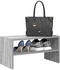 vidaXL Schuhregal Stapelbar Grau Sonoma 60x30x30,5 cm 1-tlg. Grau Sonoma