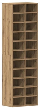 vidaXL Schuhregal Schuhregale Stapelbar Weiß 60x30x30,5 cm 2-tlg. Weiß