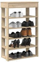 vidaXL Schuhregal Sonoma-Eiche 60x30x98 cm Holzwerkstoff