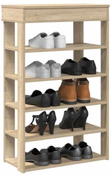 vidaXL Schuhregal Altholz-Optik 28x27x102 cm Holzwerkstoff Altholz