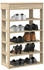 vidaXL Schuhregal Altholz-Optik 28x27x102 cm Holzwerkstoff Altholz