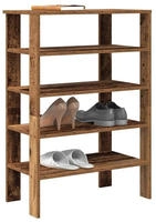 vidaXL Schuhregal Altholz-Optik 61x32x87,5 cm Holzwerkstoff