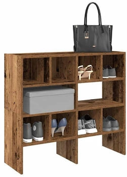 vidaXL Schuhregal Altholz-Optik 29,5x34x76 cm Holzwerkstoff