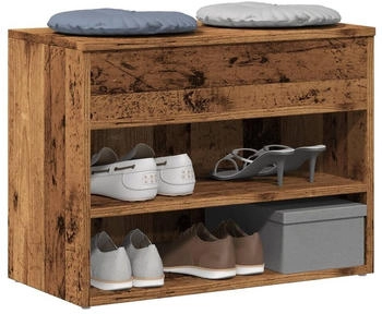 vidaXL Schuhregal Wei&szlig; 29,5x34x76 cm Holzwerkstoff