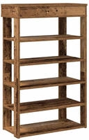 vidaXL Schuhregal Altholz-Optik 60x30x98 cm Holzwerkstoff